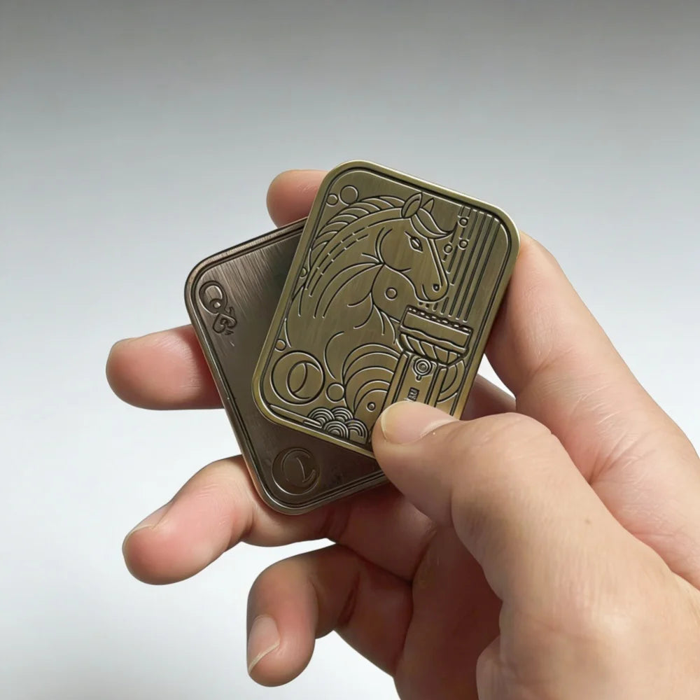 Micro Creative Fingertip Gyroscope with Sliding Cover and Diverse Shapes - EDC Stress-Relieving Desktop Toy for Office Use