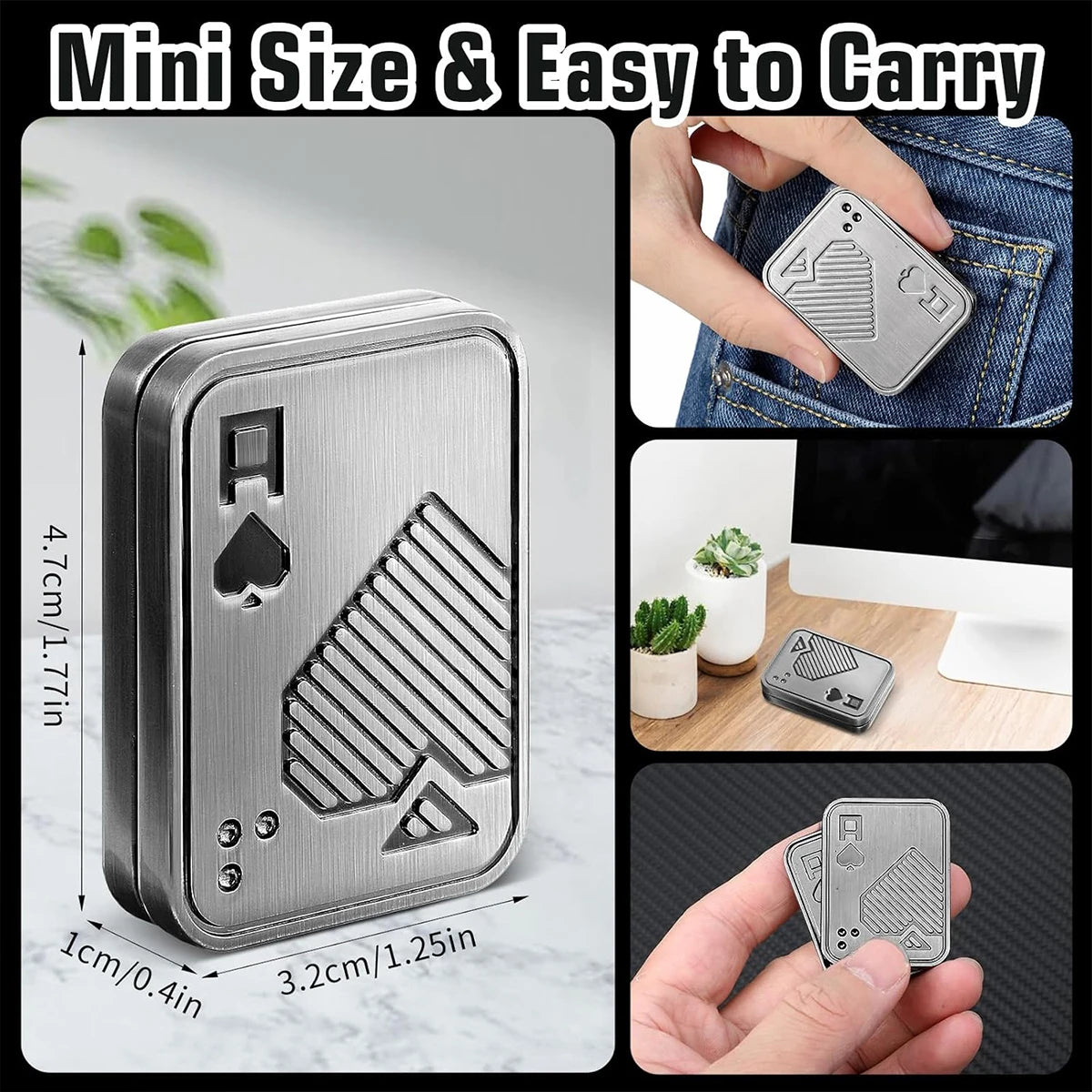 Micro Creative Fingertip Gyroscope with Sliding Cover and Diverse Shapes - EDC Stress-Relieving Desktop Toy for Office Use
