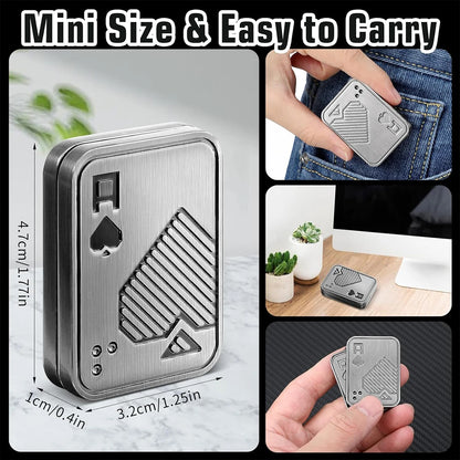 Micro Creative Fingertip Gyroscope with Sliding Cover and Diverse Shapes - EDC Stress-Relieving Desktop Toy for Office Use