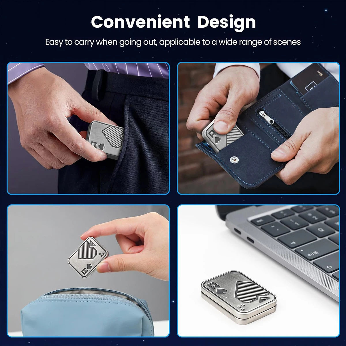 Micro Creative Fingertip Gyroscope with Sliding Cover and Diverse Shapes - EDC Stress-Relieving Desktop Toy for Office Use